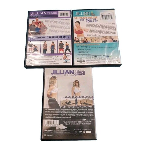 Jillian Micheal Workout Fitness DVD Beginners, 30 Day Shred, Lift & Shred - Picture 3 of 10
